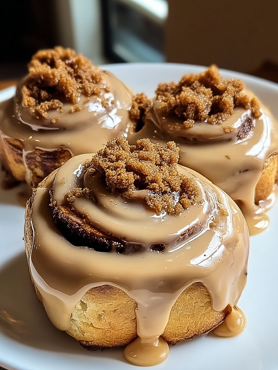 Biscoff Cookie Butter Cinnamon Rolls Recipe - Recipe Image