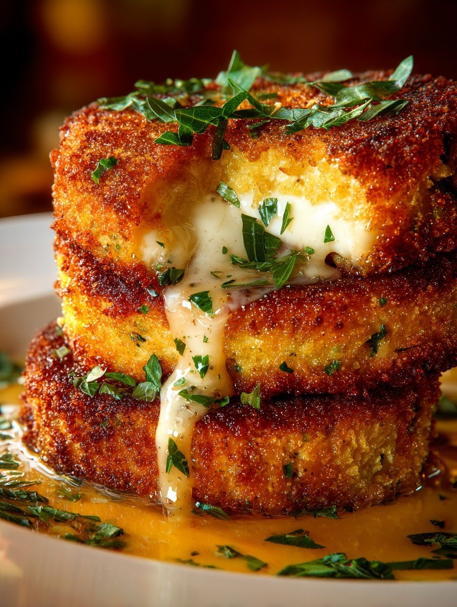 Cheesy Stuffed Potato Cakes Recipe - Recipe Image