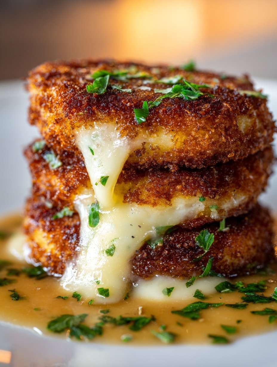 Cheesy Stuffed Potato Cakes Recipe - Recipe Image