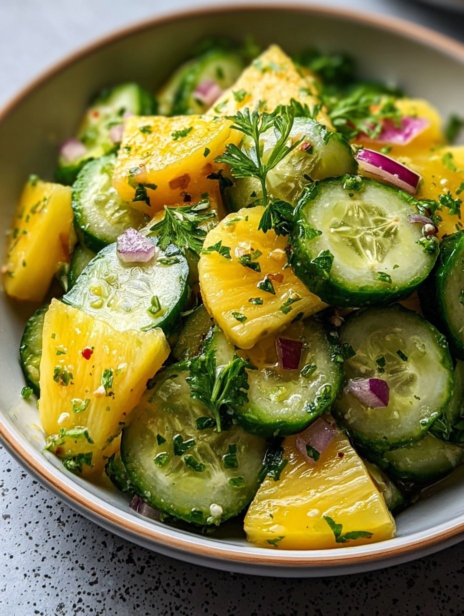 Pineapple Cucumber Salad Recipe - Recipe Image